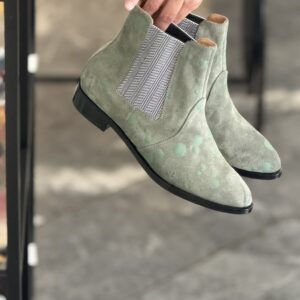 Chelsea Boot ~ Green Splash
