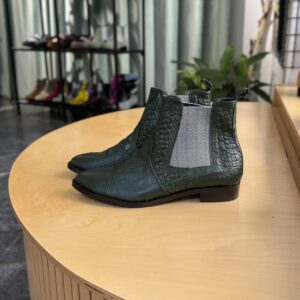 Chelsea Boot ~ Green Crocko