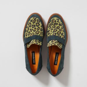 Moccasins ~ Green Leopard