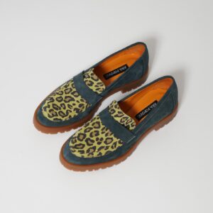 Moccasins ~ Green Leopard