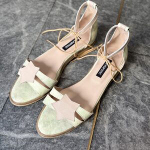 Starstruck ~ Green Beige Sandals